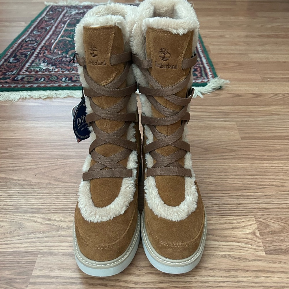 Timberland Kids Boots in Brown and Cream